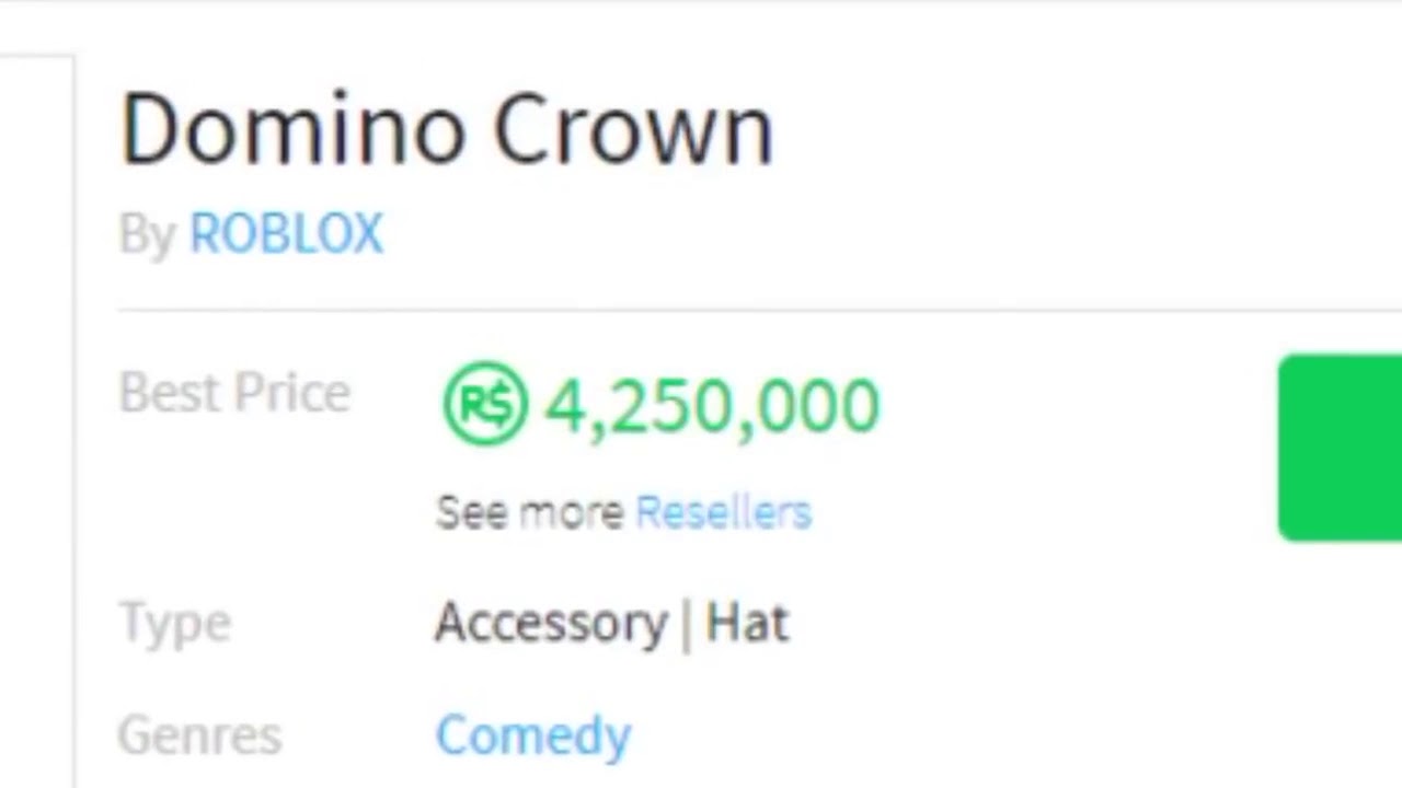 BUYING THE 4MILLION ROBUX DOMINO CROWN! - YouTube
