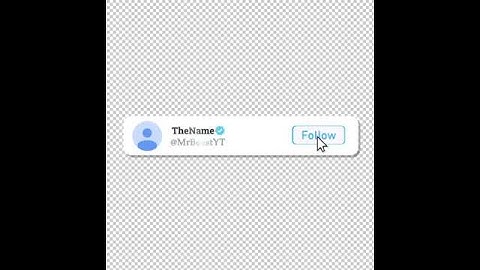 Twitter follow animated banner (profile)