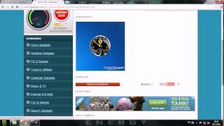 Windows 7 Gadget Clock & CPU Meter