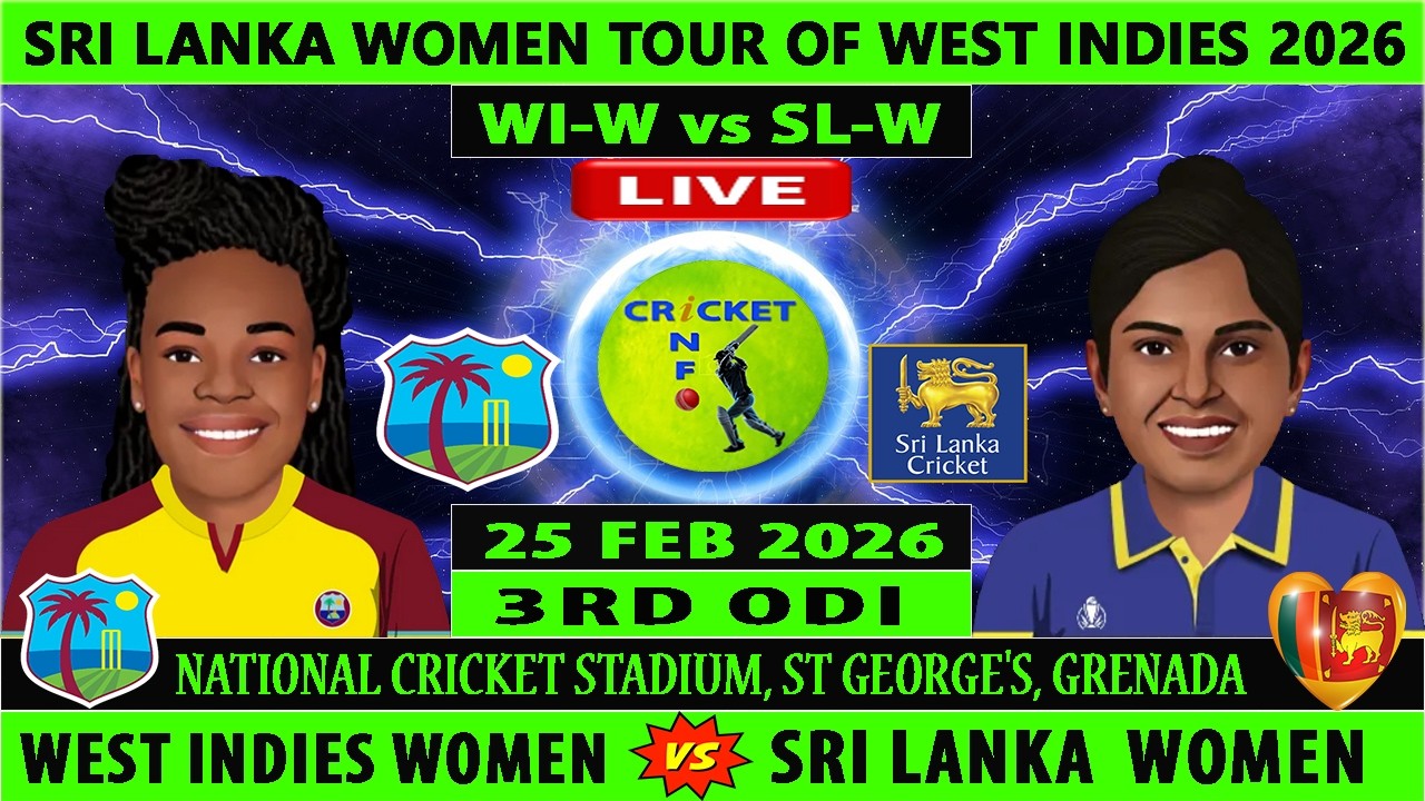 West Indies Women vs Sri Lanka Women | WIW vs SLW Live | 3rd ODI of SLW vs WIW 2026 | WI W vs SL W
