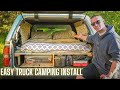 EASY truck camping install! - Start to Finish
