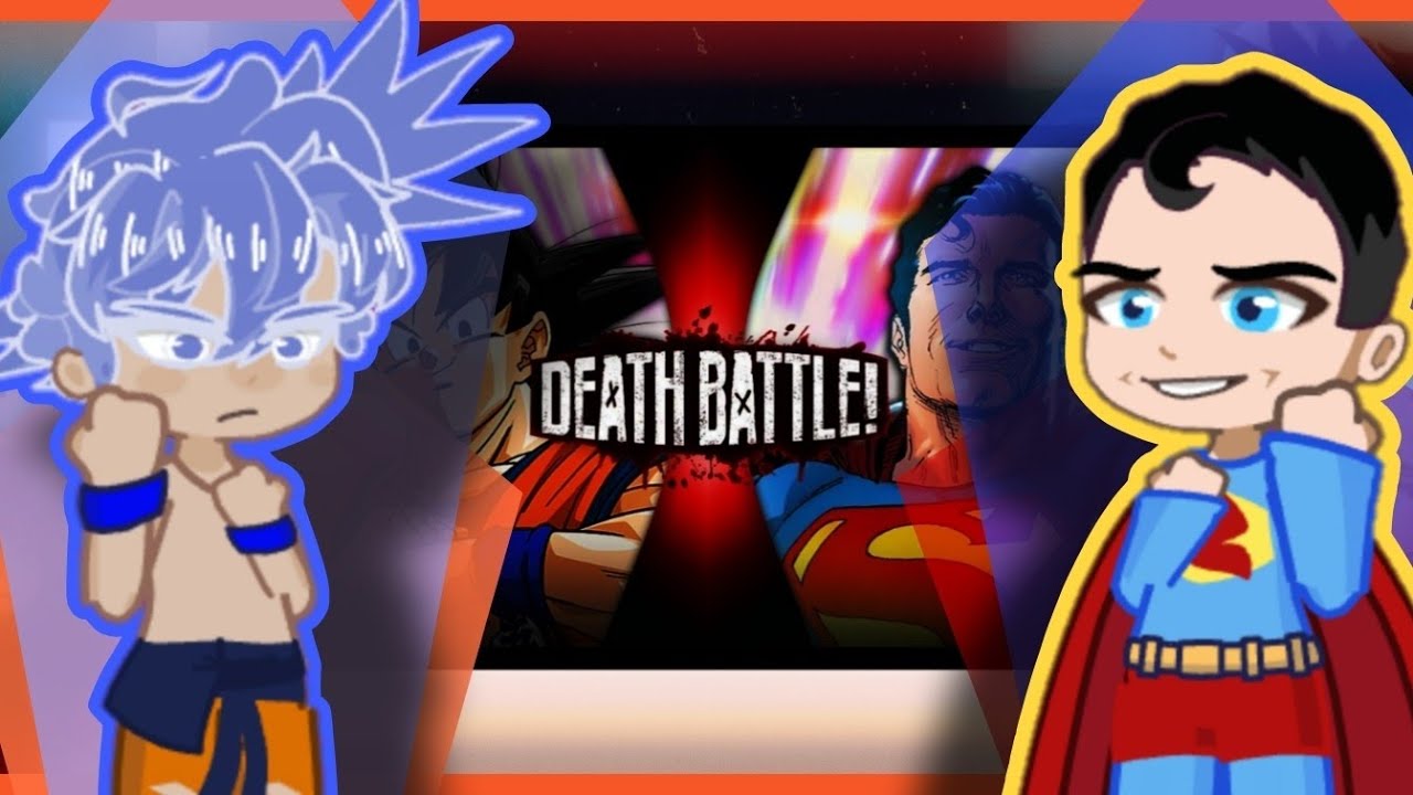 ANIME CHARACTERS REACT TO SUPERMAN VS GOKU | POLLY | GL2RV | Death Battle! 