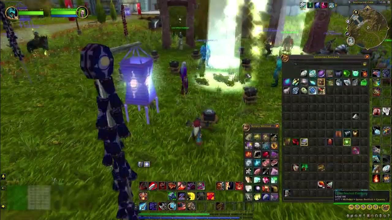 Lunar Fireworks (Cluster) Fired WoW Quest YouTube