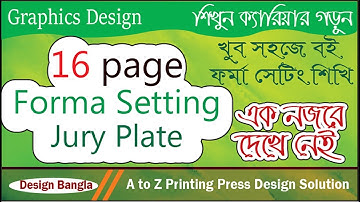 How to Forma Setup 16 Page  Jury Plate  I Forma Setting I Jury Plate Setting I  Book Forma Setting.