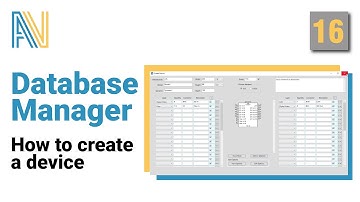 AVCAD Database Manager  - How to create a device