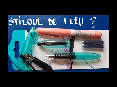 (🇷🇴) Stiloul de la Carrefour de 1 leu - recenzie și probă de scris (Romanian language only)