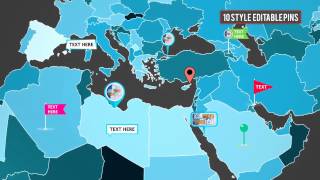 Ultimate Infographics World Map Pro Kit-after effects templates