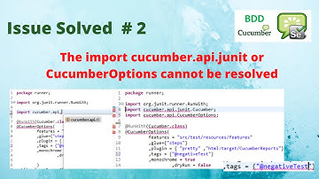 Solution # 4 | Cucumber BDD Issue Solved - 2 | import CucumberOptions Cannot be resolved