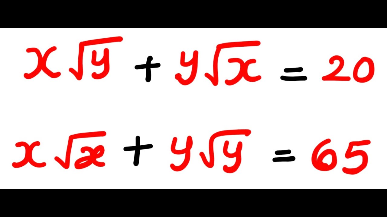 No Audio Solve For X IMO X Sqrt y Y Sqrt x 20 X Sqrt no-audio-solve-for-x-imo-x-sqrt-y-y-sqrt-x-20-x-sqrt