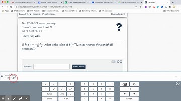 Evaluating Functions Levels 1-3 Delta Math