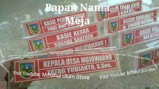 Name Desk, Papan Nama Meja