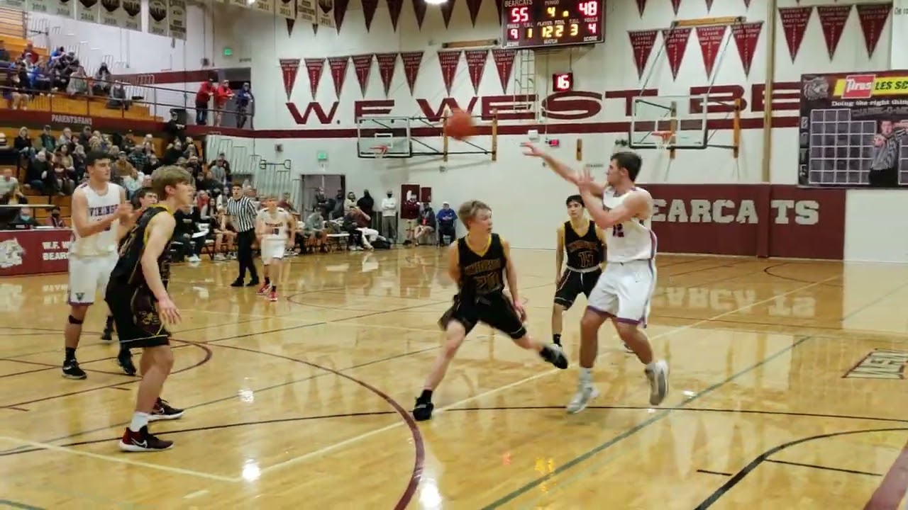 Christen to Clements - Willapa Valley vs. Sunset Christian - 1B Boys Basketball Regional - 2/26/2022