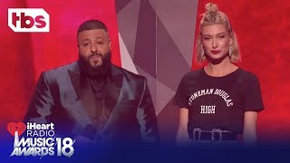 DJ Khaled & Hailey Baldwin: 2018 iHeartRadio Music Awards | Opening Monologue | TBS