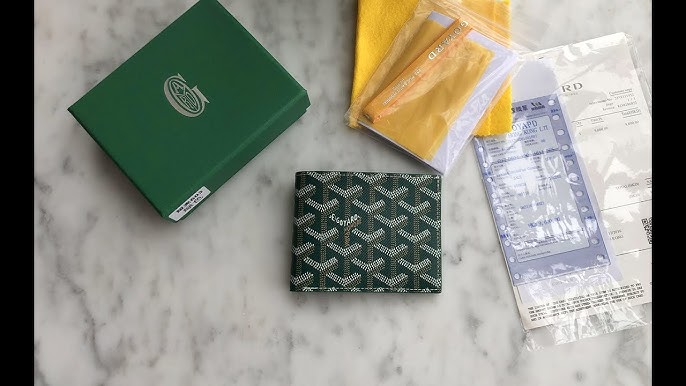 Step 1: Inspect the Y pattern on the Goyard Saint Sulpice card holder