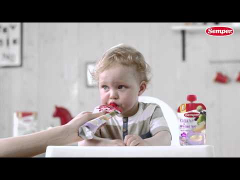 Пробуем впервые / каша + фруктовое пюре мультифрукт