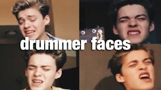 Reece Bibby - drummer faces