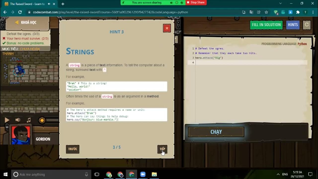 Coding python for Kids ( the raises Sword) - YouTube
