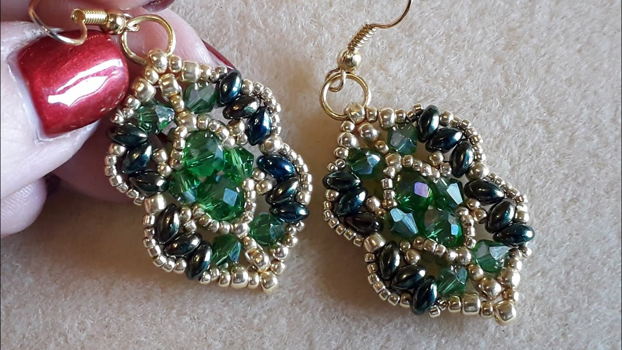 Tutorial Modulo Manuela con superduo rocailles cipollotti e bicono