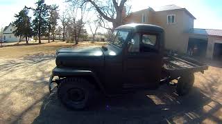 1953 Willy's Overland Jeep Flat Bed Stake Truck Restoration by Dick Higginbotham