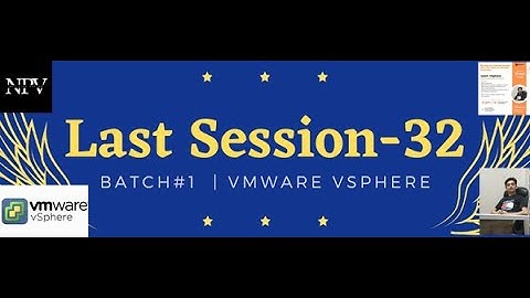 VMware vSphere | Data Center Virtualization | Server Virtualization |  Lec 32 28 dec 2022 wednesday