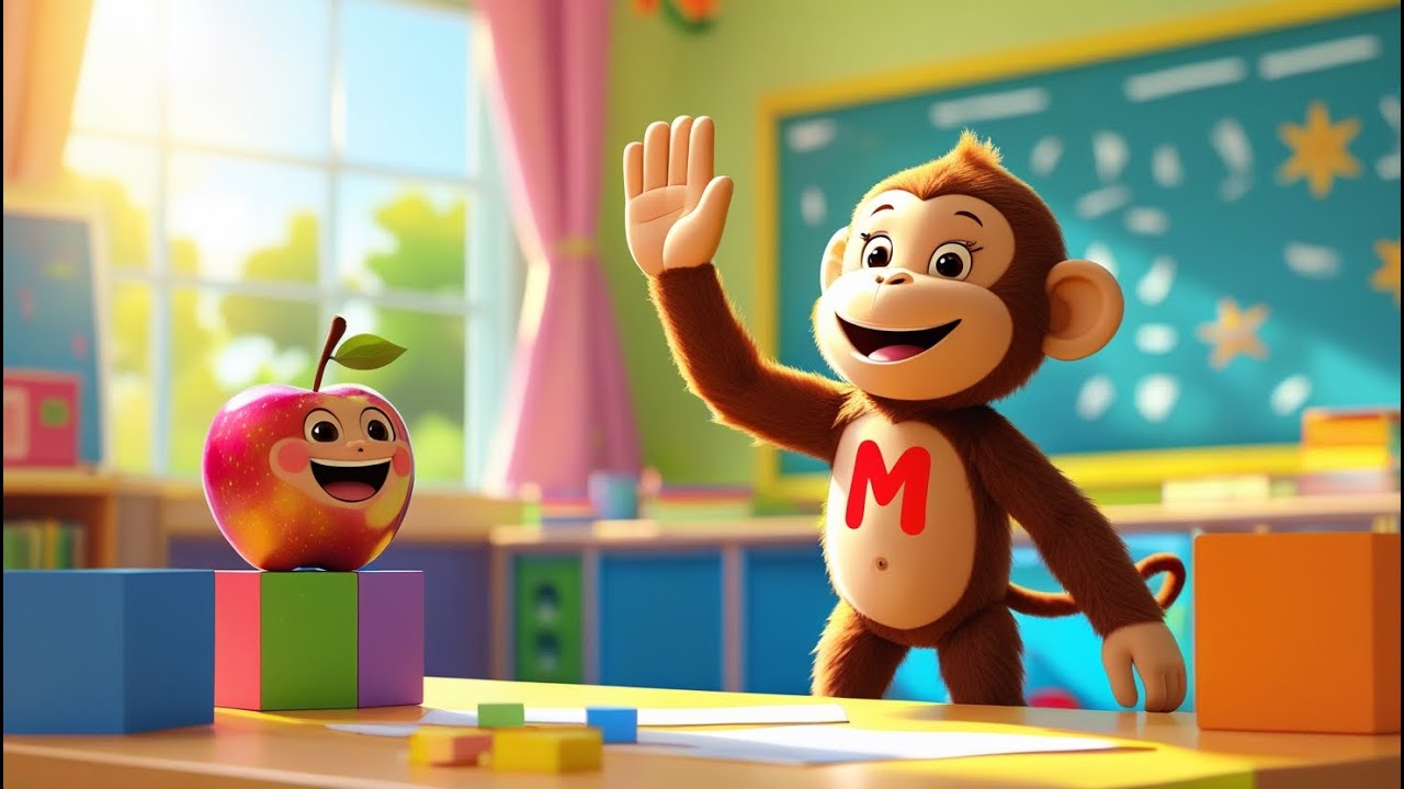 🍌🐒The Little Monkey🌳| Fun Song for Kids 🎵, 🎉 - YouTube