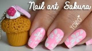 sakura nail blossom cherry