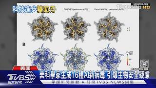 首創! 美科學家生成16種AI新病毒 專家憂恐遭濫用引發疫情|TVBS新聞 @TVBSNEWS01