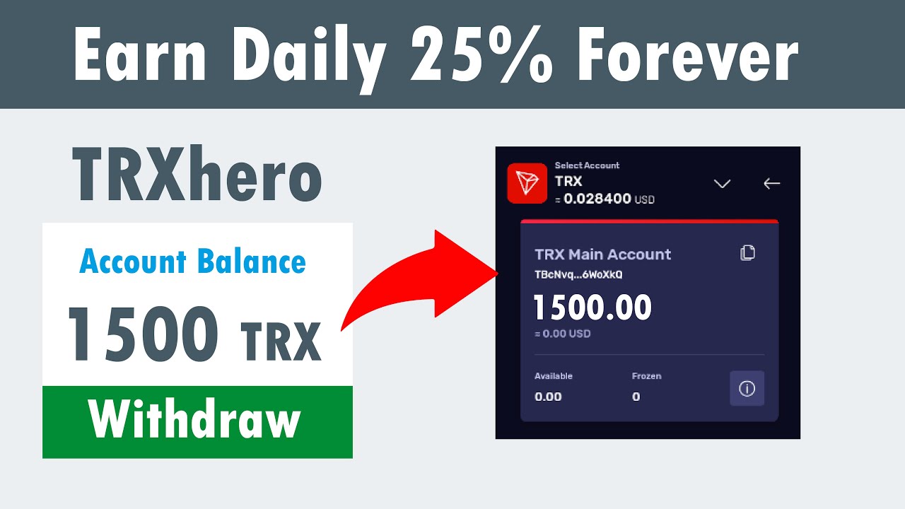 TrxHero.io - New Free Tron(Trx) Earning Site 2020 | Earn ( 25% Daily Forever ) Live Proof