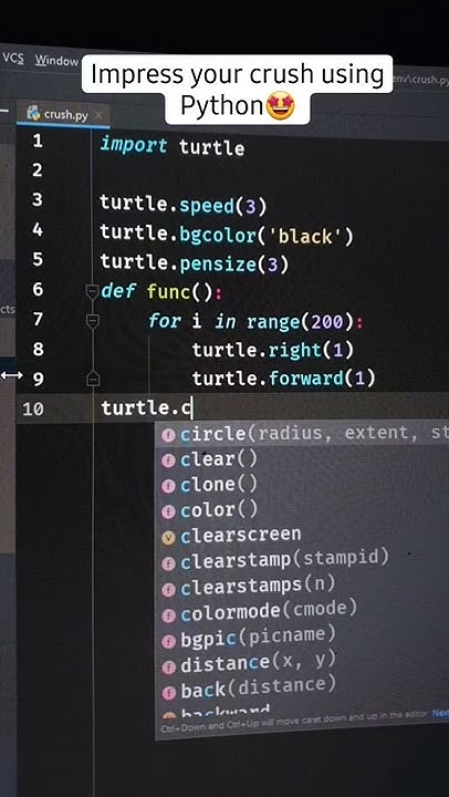 heart for your crush using python||to impress your crush ️||simple code ...