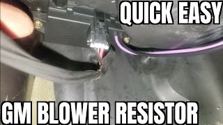 0209 Gmc Envoy (Trailblazer) Blower Motor Resistor Replacement how to