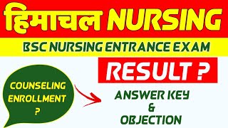 AMRU BSC NURSING Answer Key | HP BSC NURSING | HIMACHAL BSC NURSING Exam Result | BSC NURSING RESULT