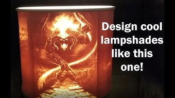 3D Printed Lithophane Lamp Shade