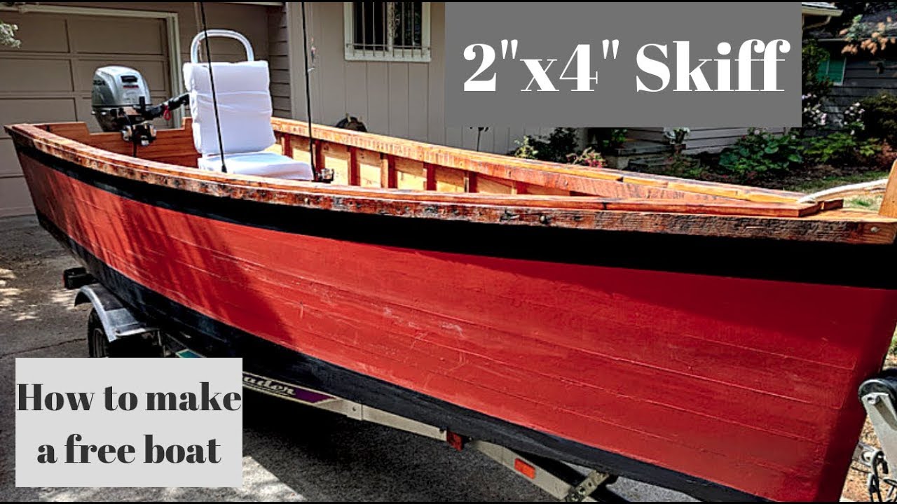 scrap 2x4 boat build reclaimed wood - youtube