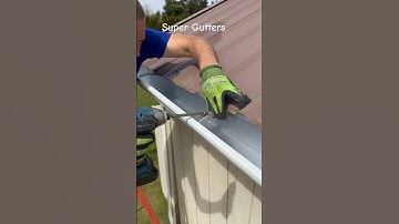 Gutters On Hidden Hangers #shorts #diy #gutters #rain #tools #guttering #subscribe