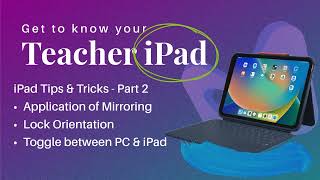 Get to Know your iPad: Part 2 - Mirroring your iPad to the Clear Touch Panel