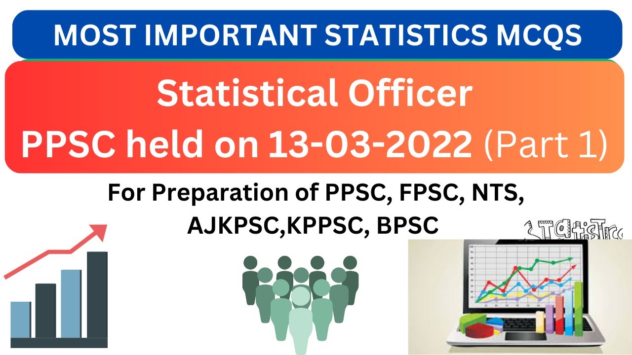 The Most Important Statistics MCQS| Past Papers of PPSC, FPSC, NTS and all other exams| Part 1