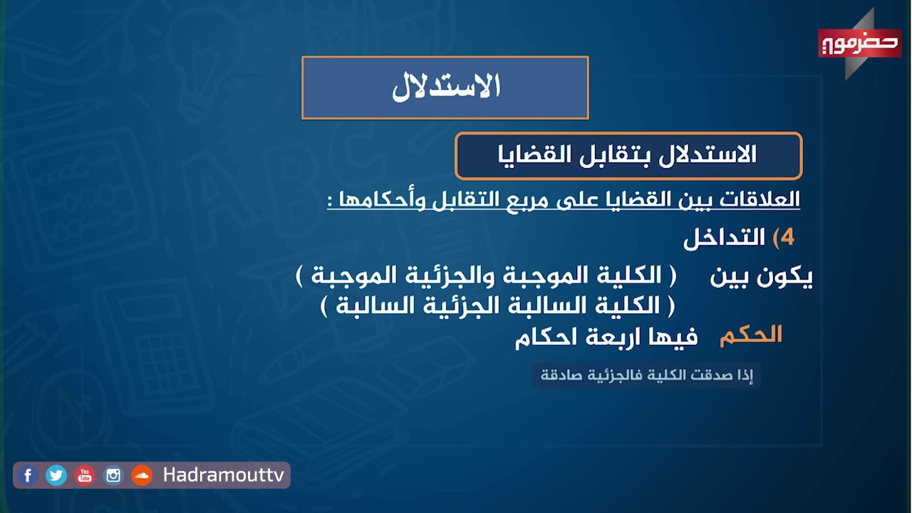 دروس تعليمية - الفلسفة ( الاستدلال )