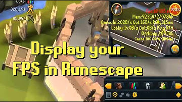 How to Display your FPS in Runescape