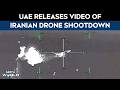 UAE Iran Drone Strikes | UAE Releases Dramatic Footage Of Iranian Drone Being Shot Down