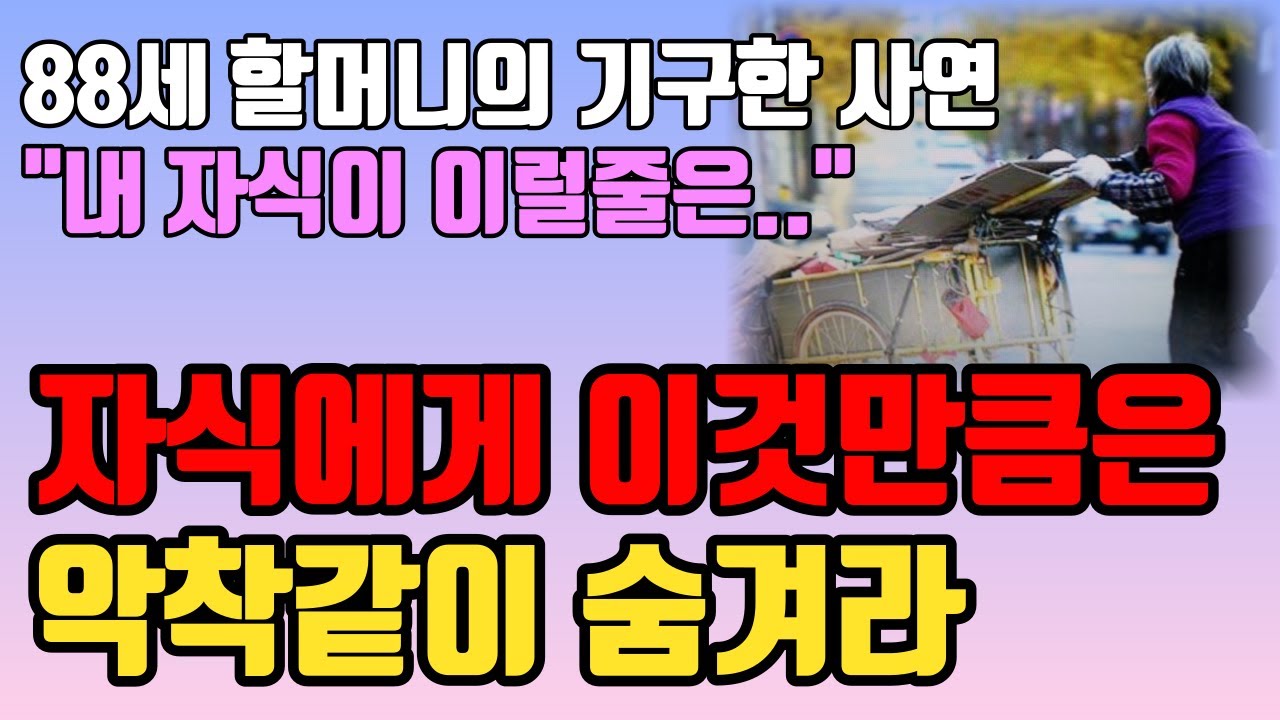 Outline Video 이것을 못 숨겨서 자식에게 탈탈 털린 80대 할머니의 비참한 노후 사연 l 자식에게 사기 안 당하는 법 l 노후에 혼자서도 행복하게 지내는 법 l 오디오북 l 인생 조언 철학