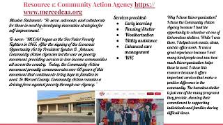 Community resource project oral presentation