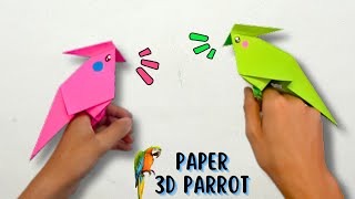 DIY Origami Paper Cute Parrot Easy | Paper DIY Cute Paper Parrot | 3D Paper Amazing Parrot