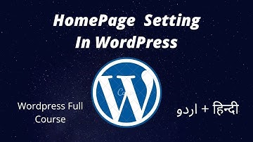 How to Set Any Page As Homepage in WordPress  | Set Homepage in WordPress