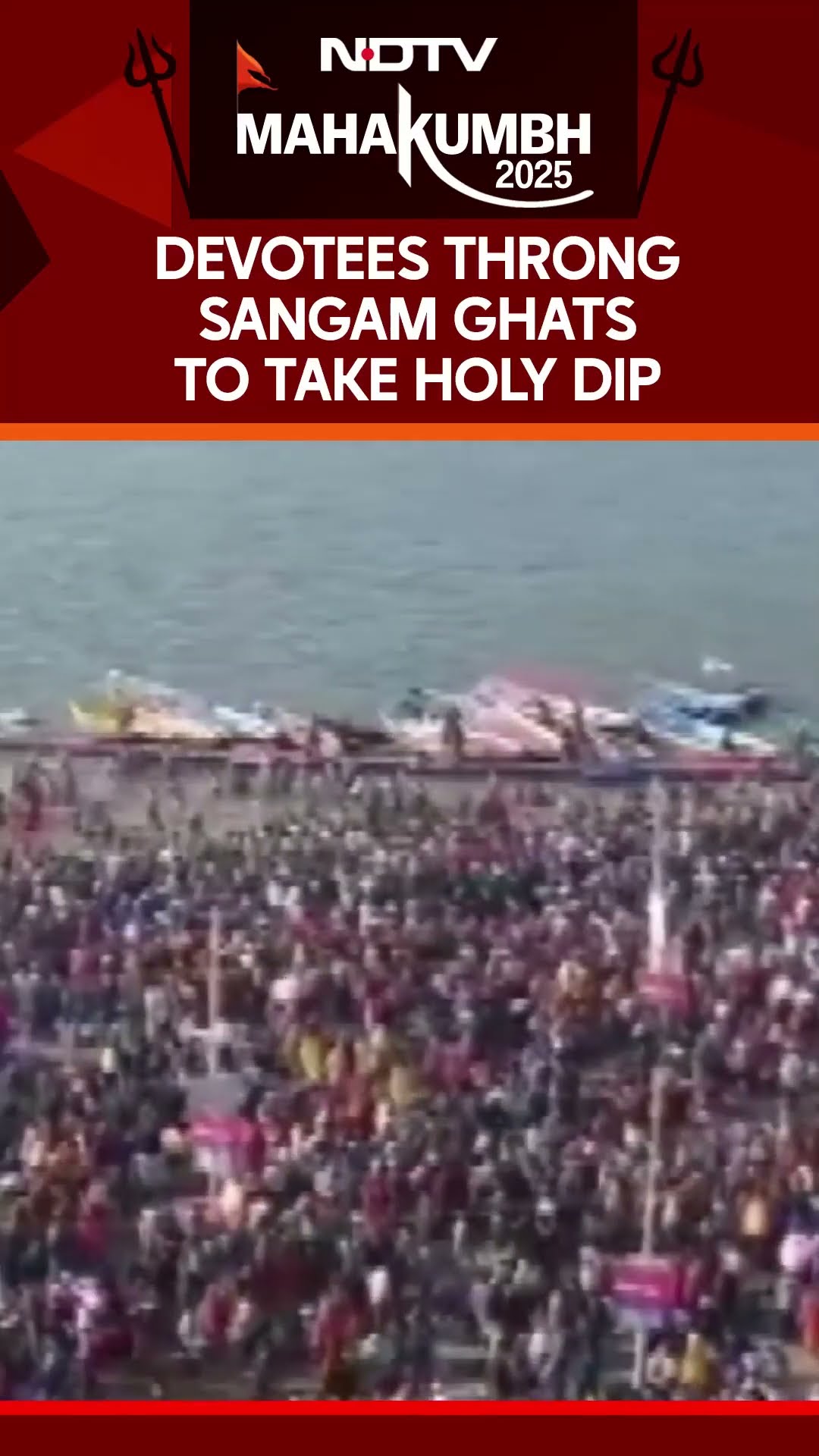Devotees Throng Maha Kumbh Mela Ahead Of Magh Purnima