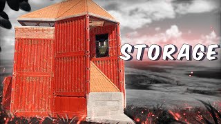 The STORAGE - Solo - Bunker - Cozy&Compact - 24+ Rockets / Rust Base Design