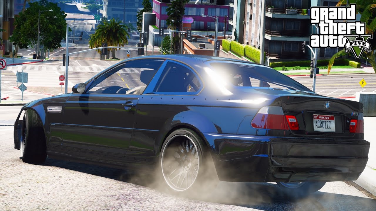 BMW E46 DRIFT RUN trough Los Santos - GTA 5 DRIFTING - YouTube