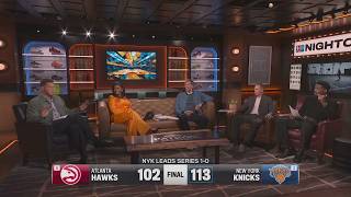 FULL NBA Prime reaction to Brunson & KAT lead Knicks beat Hawks 113-102 in Game 1