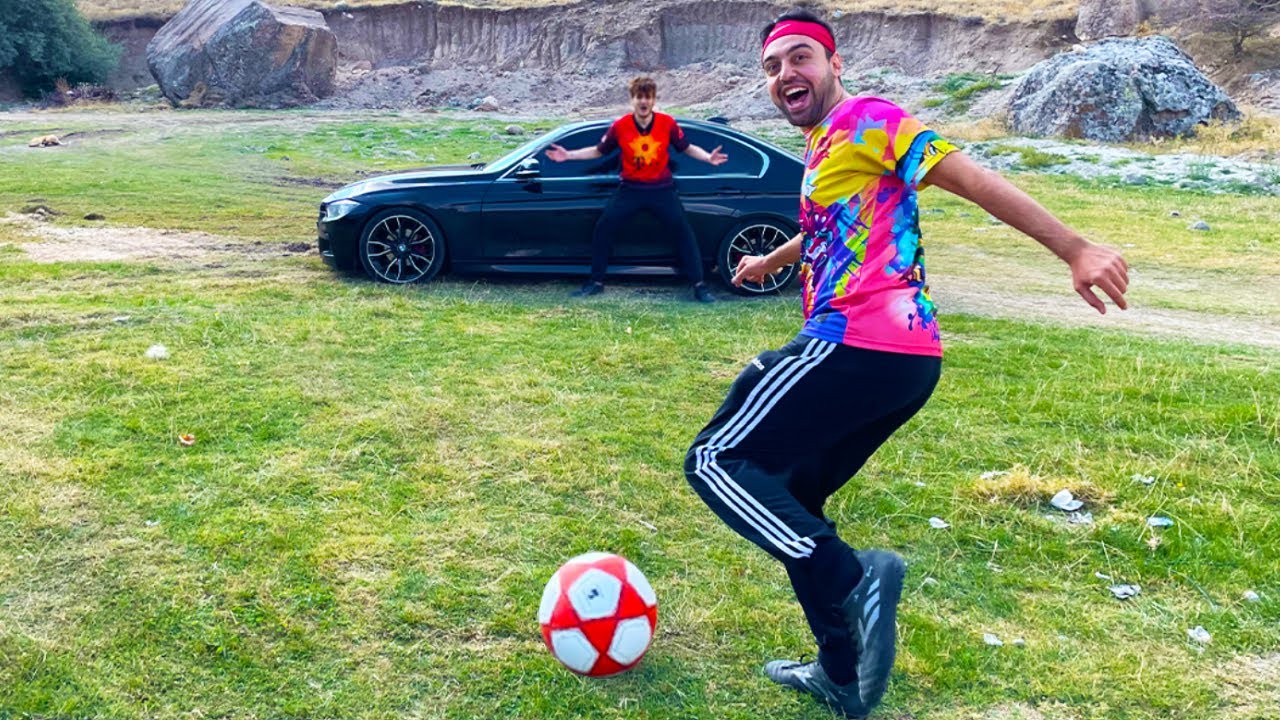 ÜMİDİ ARABAMA ŞUT ÇEKTİ ! ARABAMI KALE YAPTIM ! Futbol Challenge