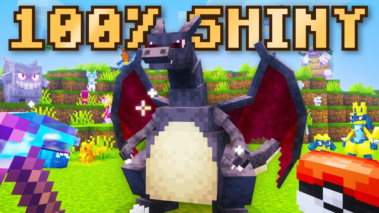 I Reached 100% Shiny Odds in Pokemon Minecraft!