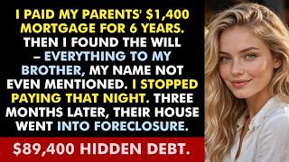 I Found Out My Parents Left Everything To My Brother In The Will. So I Stopped Paying,Karma Hit Them